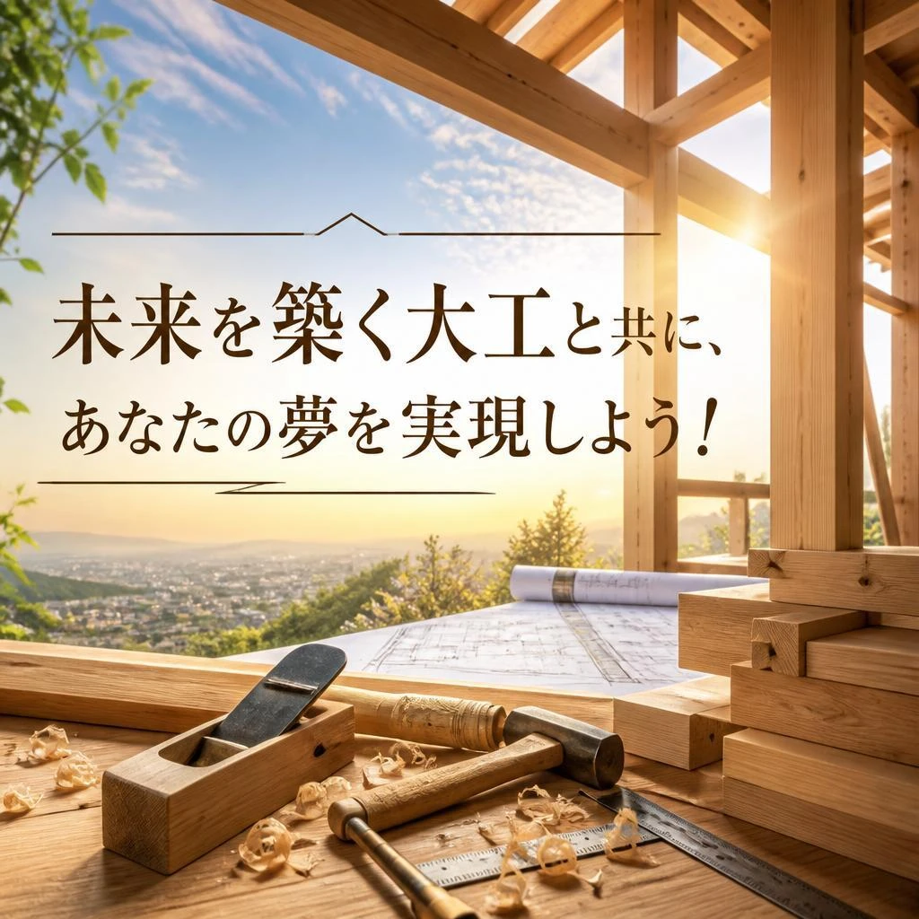 未来を築く大工と共に、あなたの夢を実現しよう！
