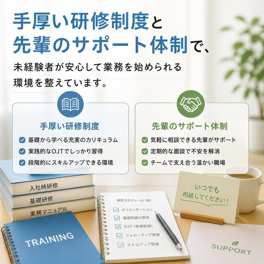 2. 未経験者でも安心の理由