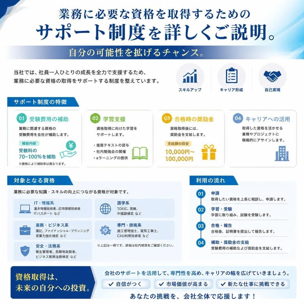 5. 資格取得支援制度