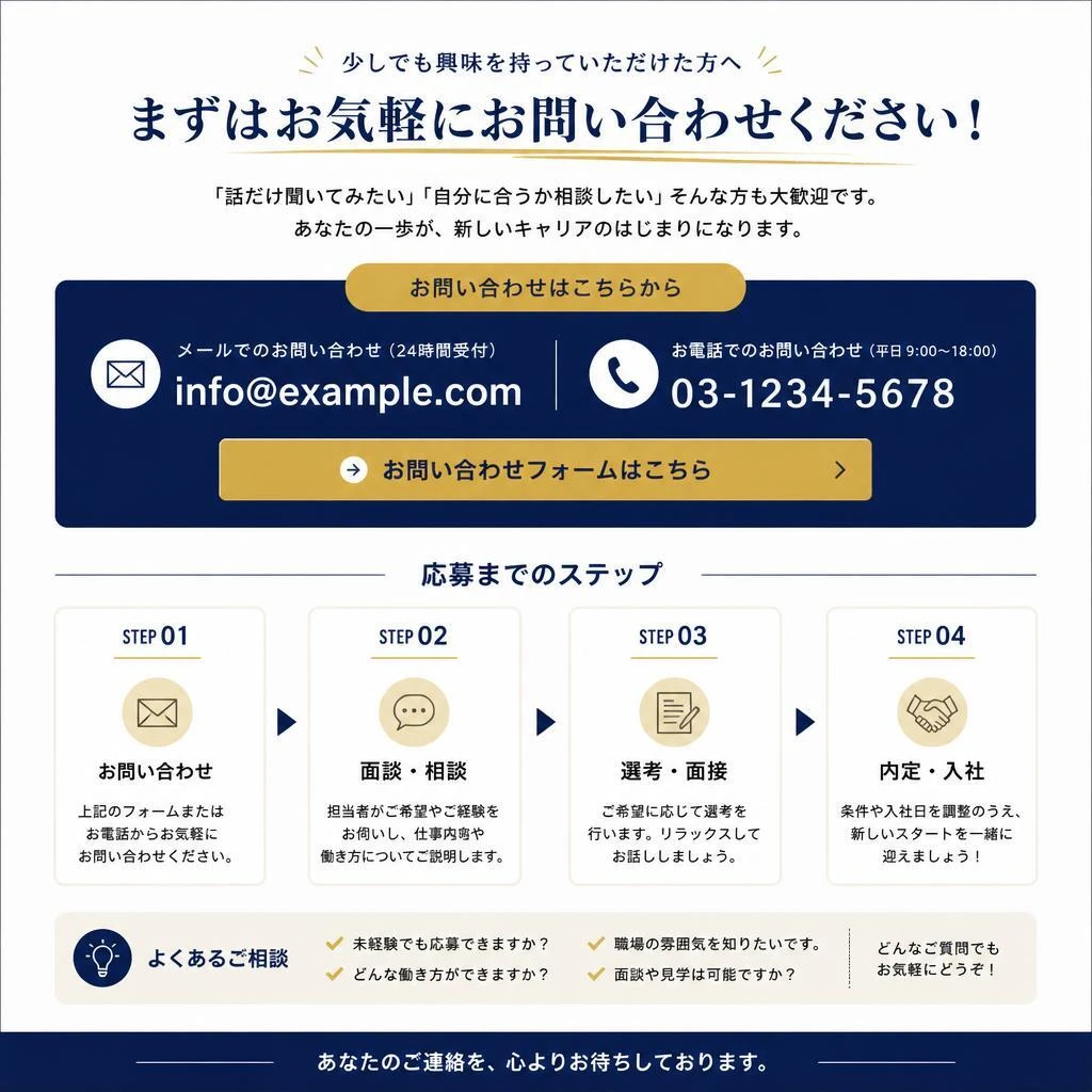 今すぐお問い合わせ！