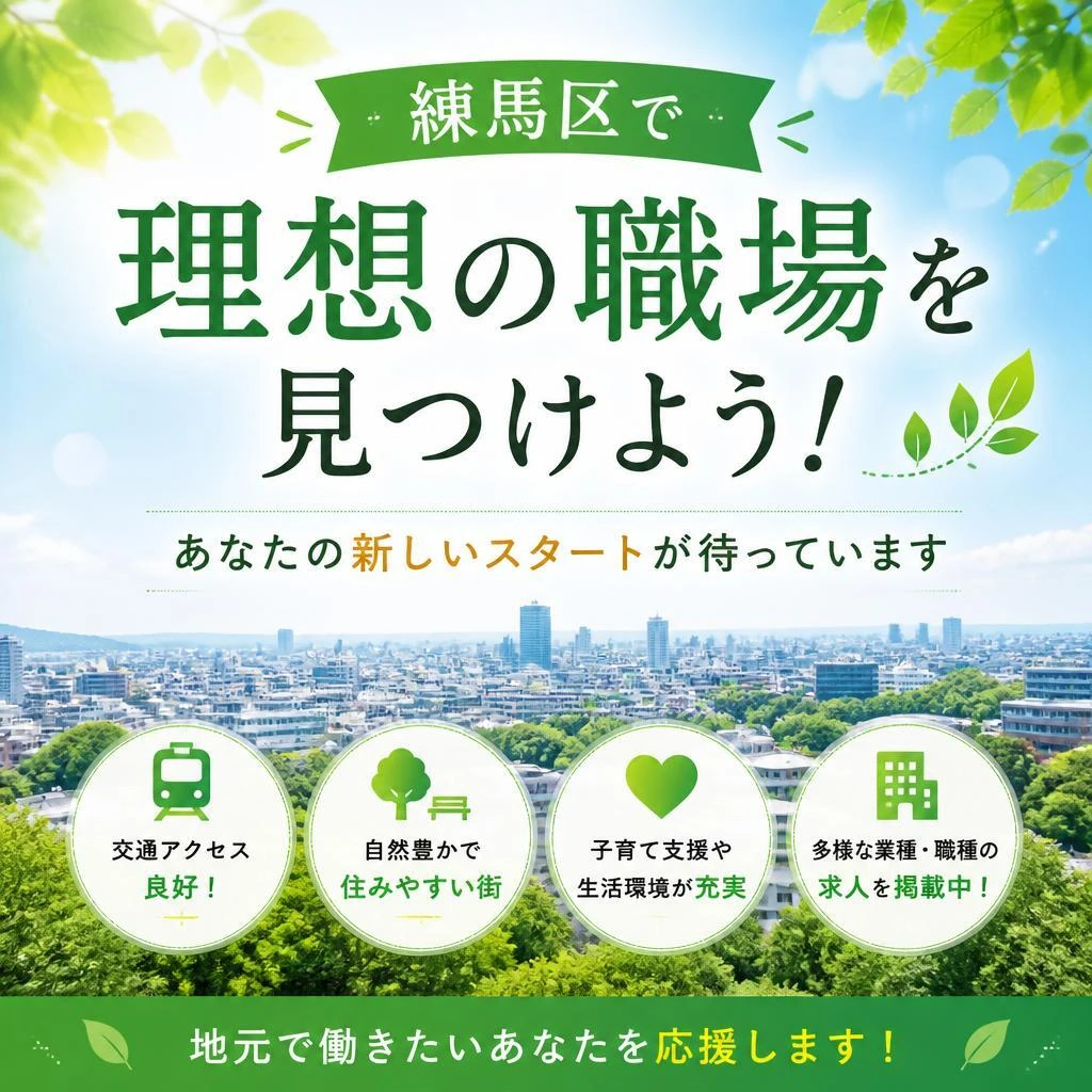 練馬区で理想の職場を見つけよう！あなたの新しいスタートが待っています