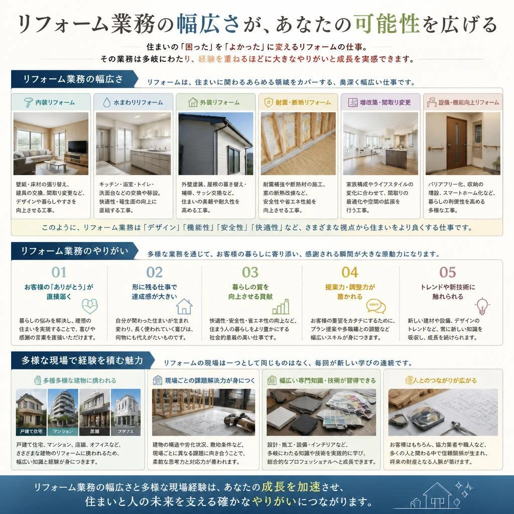 多様な業務内容