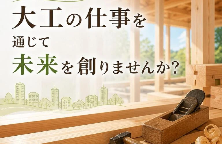 練馬で大工の仕事を通じて未来を創りませんか？