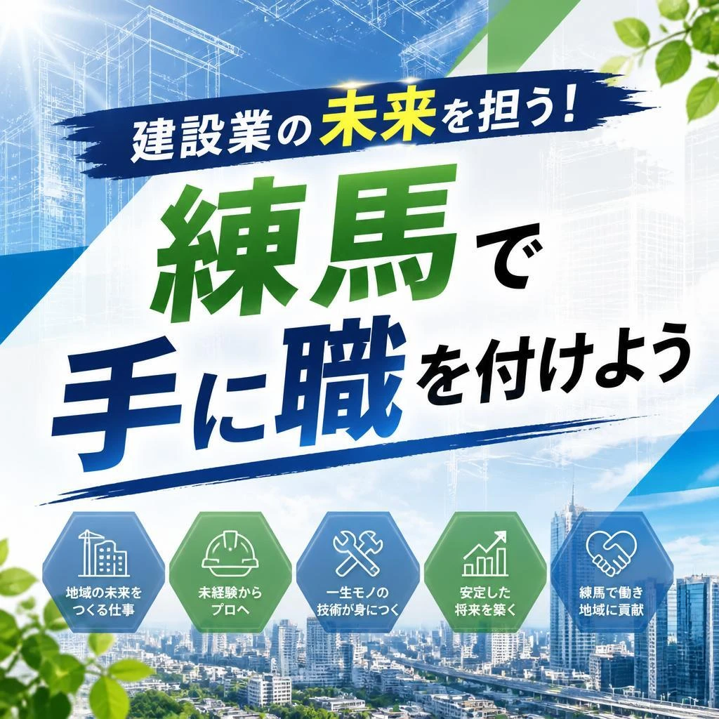 建設業の未来を担う！練馬で手に職を付けよう