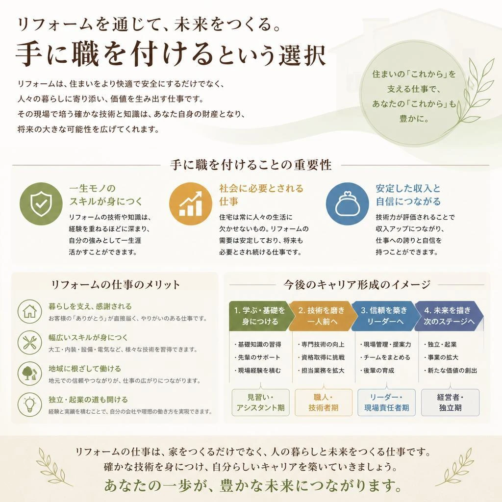 手に職を付けるメリット