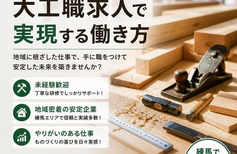 新しいキャリアを練馬で！大工職求人で実現する働き方