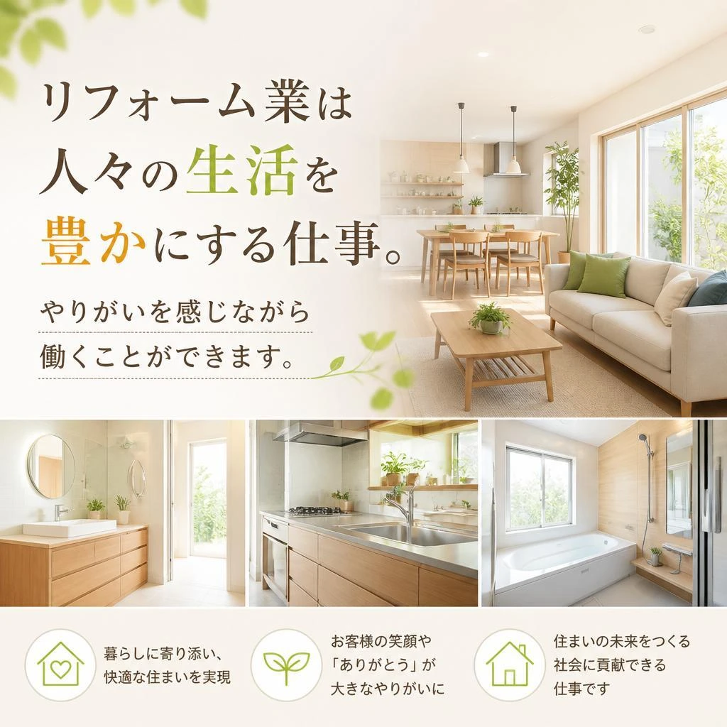 リフォーム業の魅力